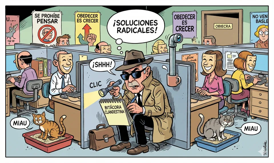 Como no puedo cambiar el sistema hoy (y necesito pagar el alquiler), he decidido cambiar mi estrategia. En lugar de ser la víctima silenciada, voy a actuar como un espía en territorio enemigo.