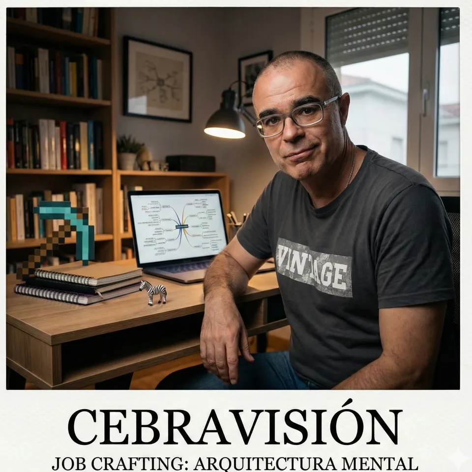 Hombre en despacho analizando estrategias de Job Crafting para perfiles de alta capacidad y neurodivergentes.