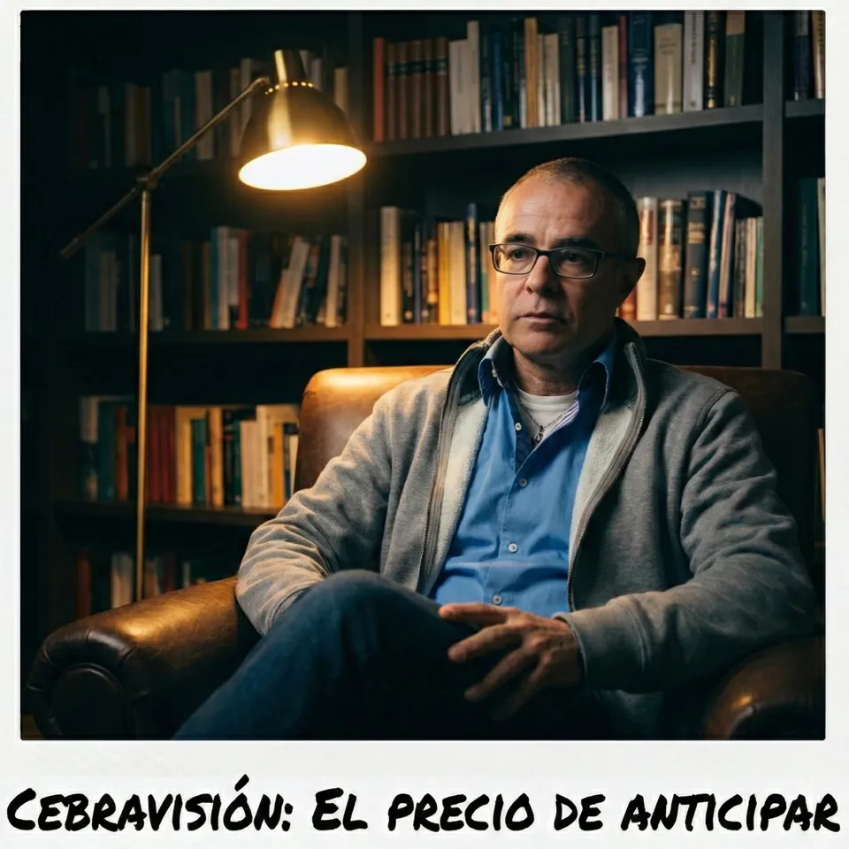 Hombre con mente hiperactiva analizando problemas en un despacho oscuro, concepto de inhibición latente reducida.