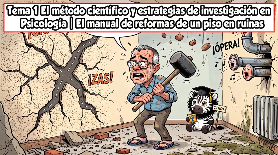 El método científico y estrategias de investigación en Psicología | El manual de reformas de un piso en ruinas