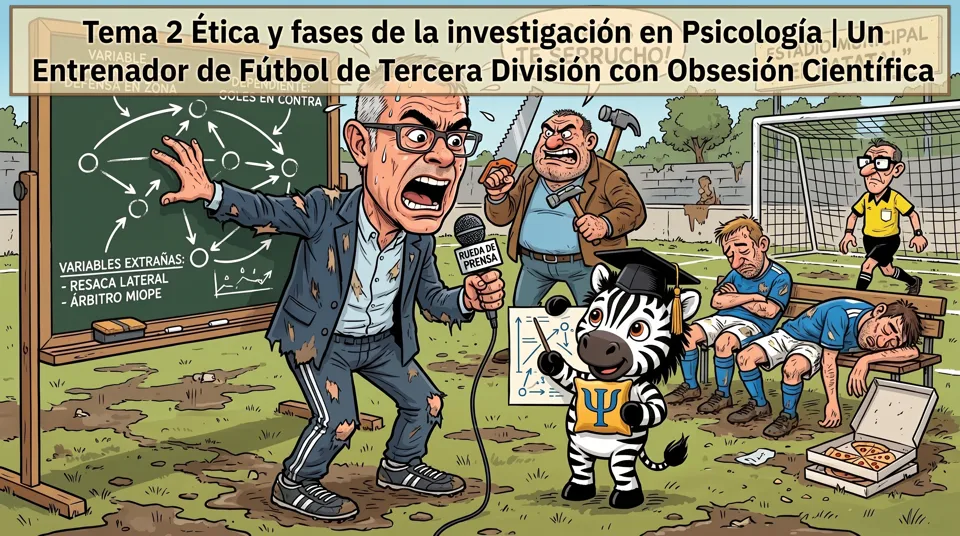 Tema 2 Ética y fases de la investigación en Psicología | Un Entrenador de Fútbol de Tercera División con Obsesión Científica