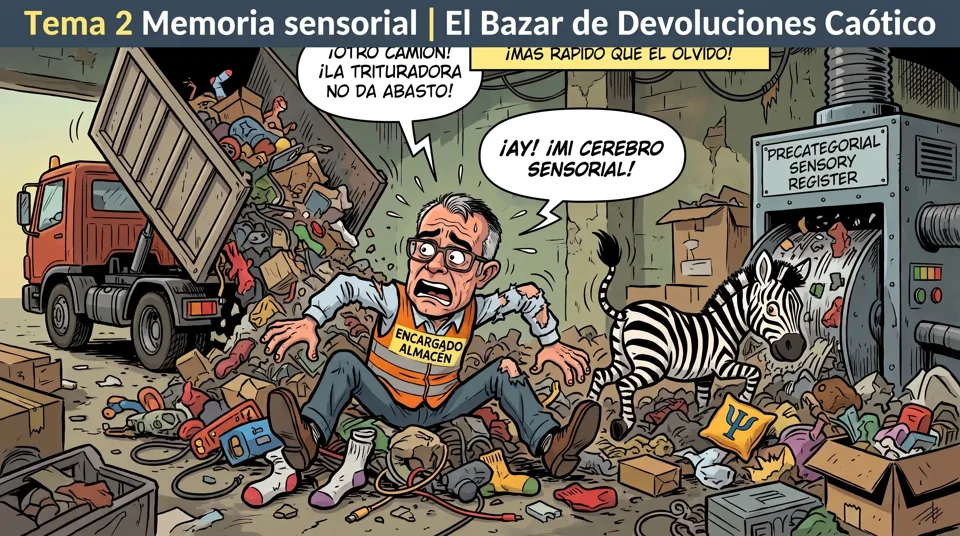 Tema 2 Memoria sensorial | El Bazar de Devoluciones Caótico
