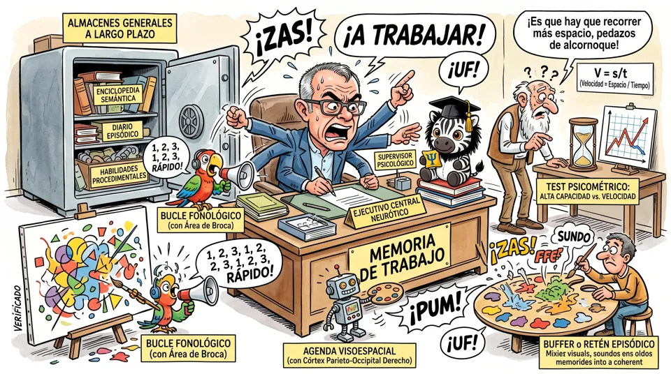 Modelo multicomponente de la memoria de trabajo y Sistemas de memoria en el cerebro