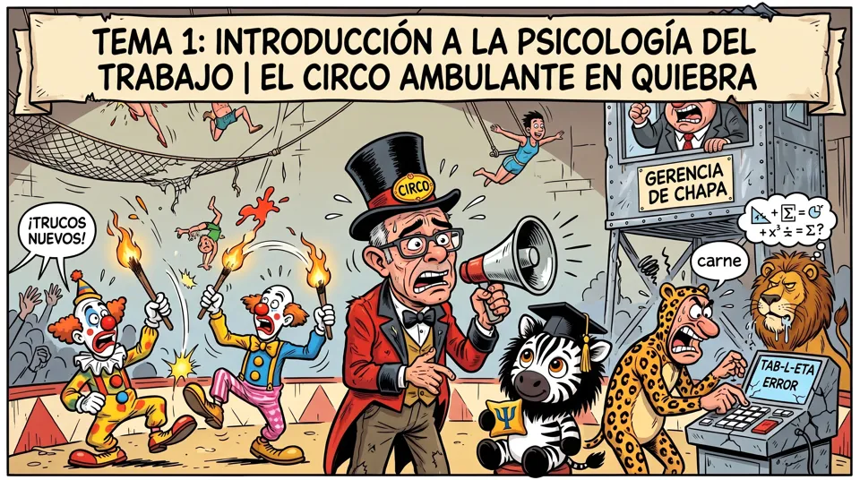 Tema 1 Introducción a la Psicología del trabajo | El Circo Ambulante en Quiebra