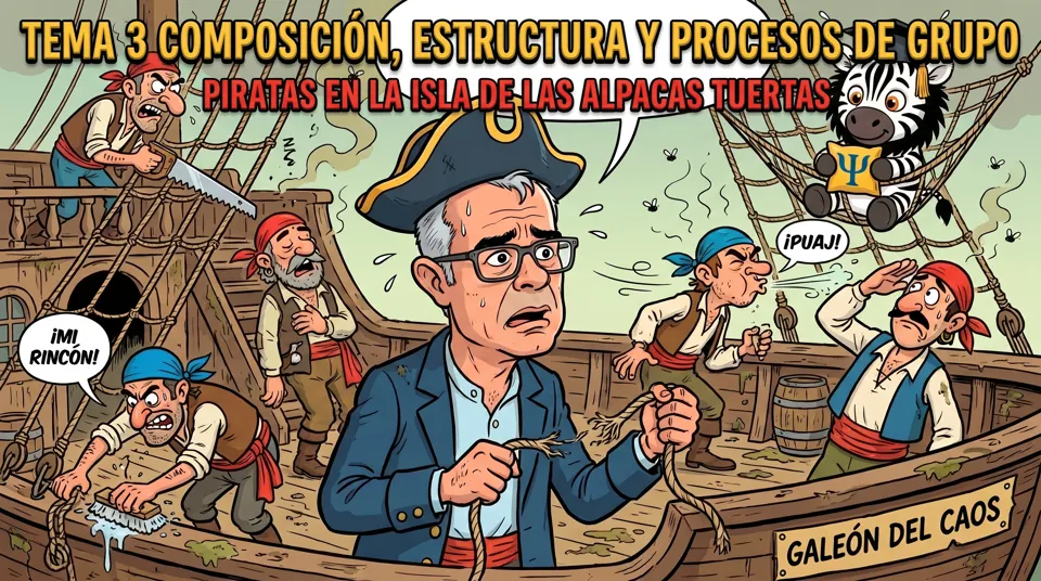 Tema 3 Composición, estructura y procesos de grupo | Piratas en la Isla de las Alpacas Tuertas