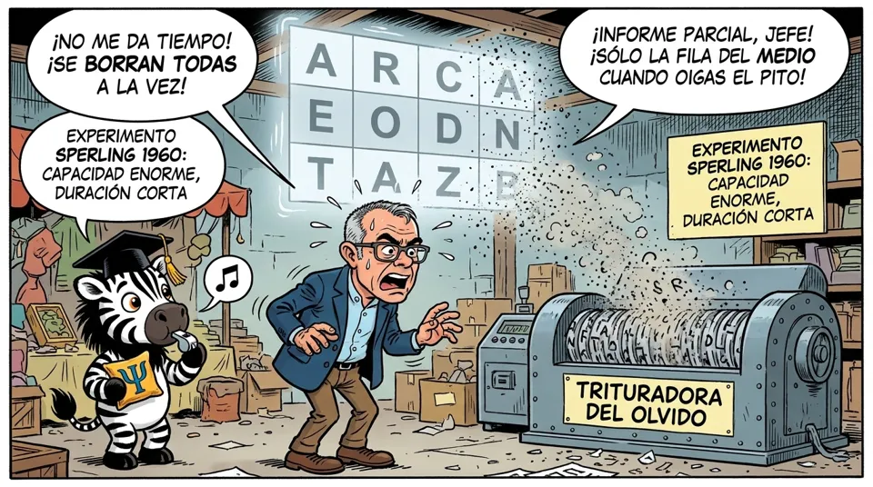 El trabajo clásico de George Sperling (1960) y la técnica de informe parcial | El inventario imposible de Sperling